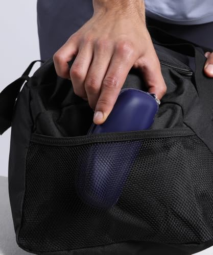 Detalle de PUMA Fundamental Medium 091189, bolsa de deporte negra de 49 l con bolsillo para calzado
