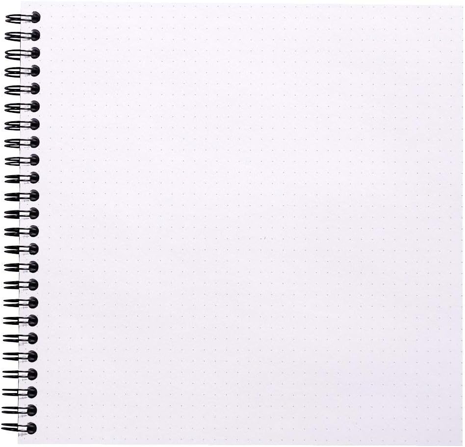 Detalle 2 de RHODIA 193639C Spiral Notebook (Full Binding) - Black, 21x21 cm, Dotted - 160 Pages