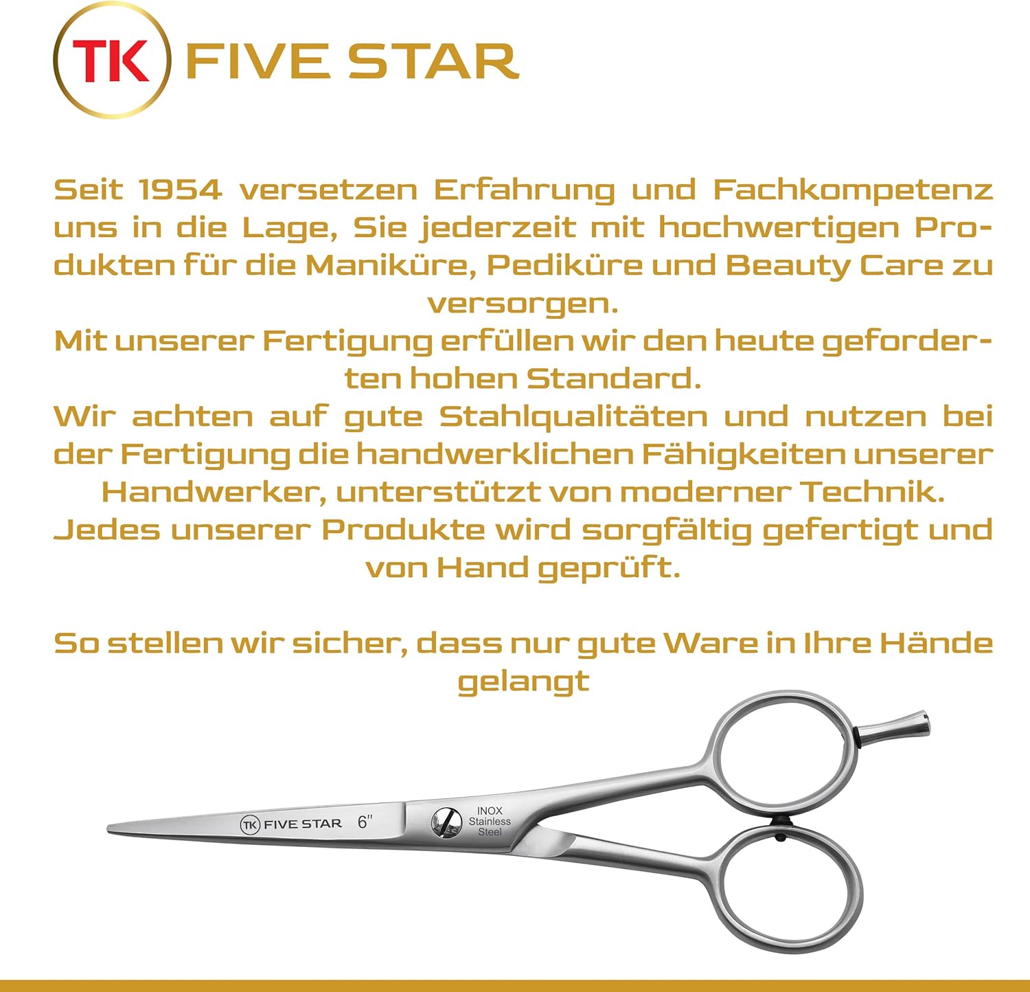 Thumbnail 6 de TK FIVE STAR Signature: forbici professionali da parrucchiere da 6 pollici, antiruggine e ultra affilate