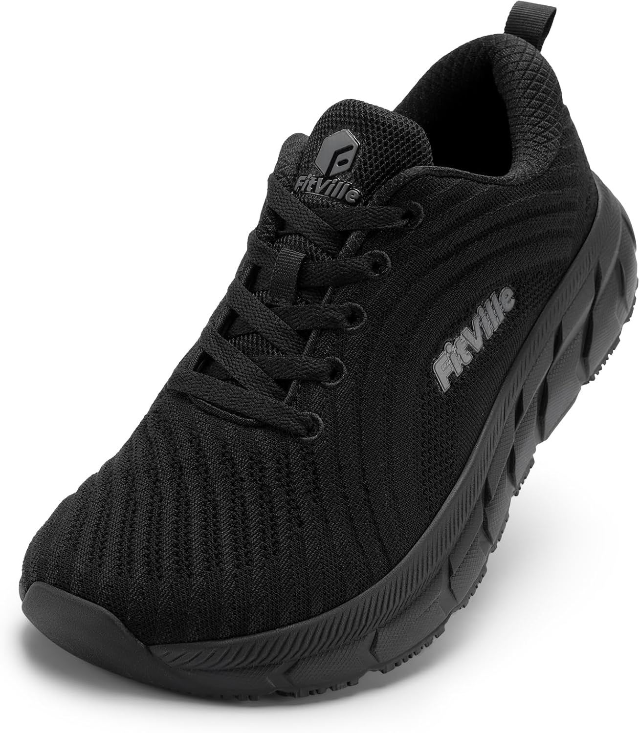 Detalle de FitVille Extra Weite Laufschuhe Herren – Atmungsaktive Turnschuhe mit breiter Zehenbox und guter Dämpfung