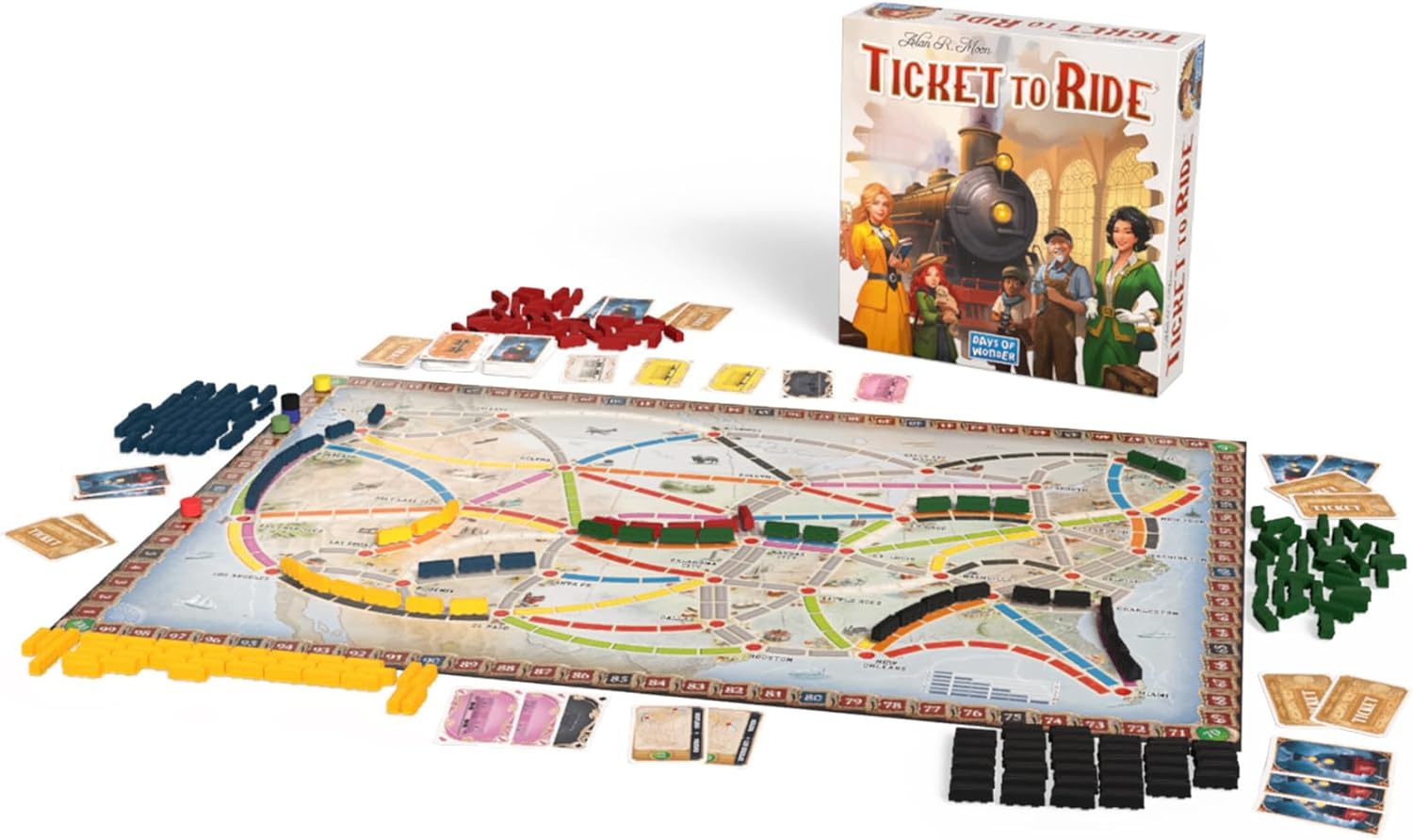 Thumbnail 2 de Ticket to Ride Board Game (2025 Refresh) – Cross-Country Train Adventure for Family and Friends