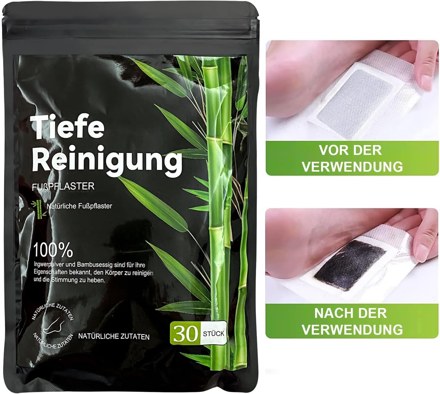 Detalle 1 de Fußkleber 40 Stück für Tiefenreinigung