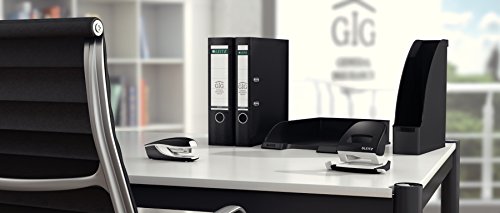 Thumbnail 8 de Leitz NeXXt Bürolocher aus Metall – 30 Blatt, Anschlagschiene, 888 mm Lochabstand, 5,5 mm Löcher, schwarz