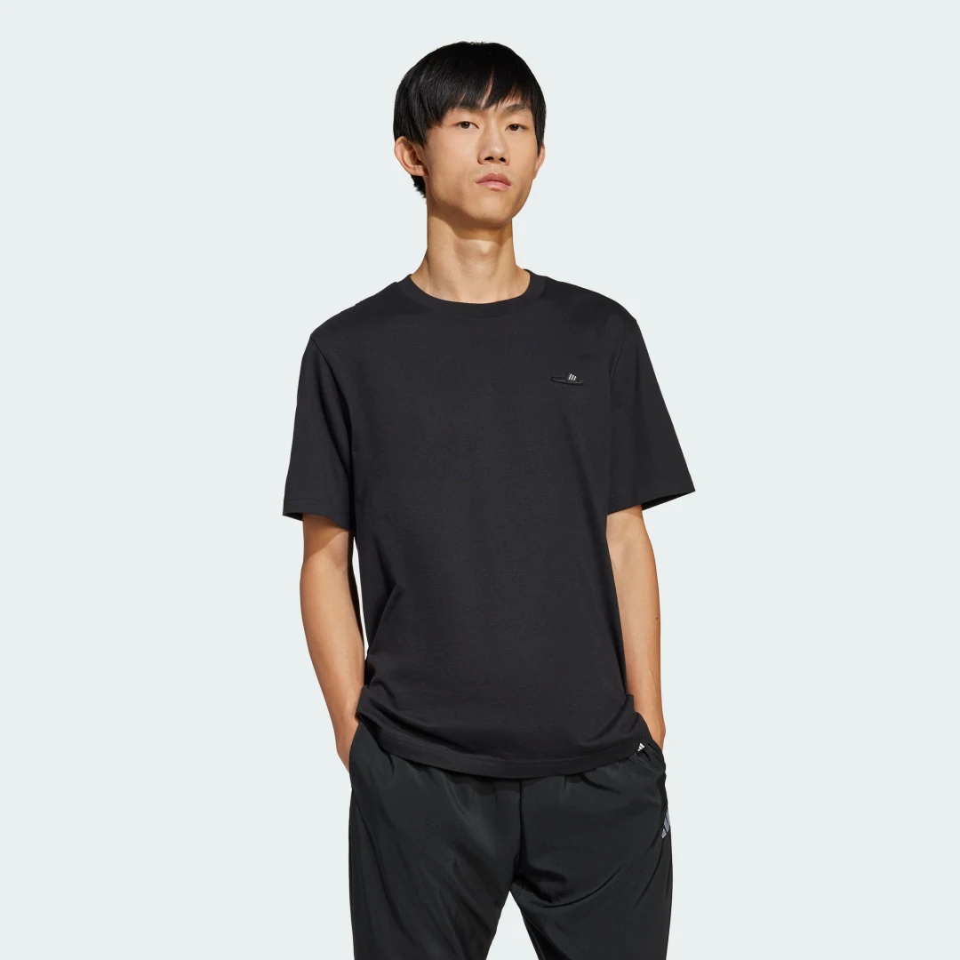 Thumbnail 2 de Adidas Camiseta Lounge Slide Graphic — Negro