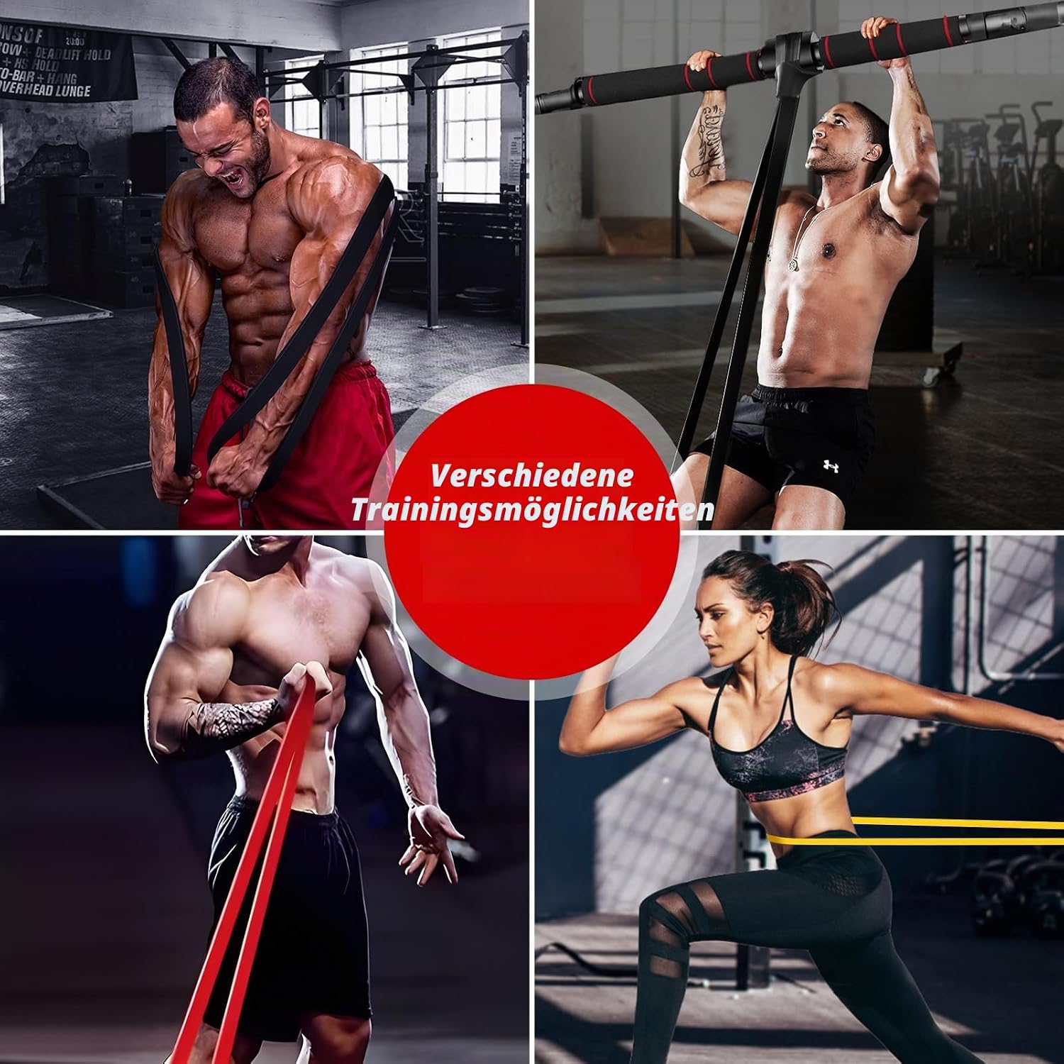 Detalle 1 de Fokky Fitnessbänder Set mit 3 Stärken