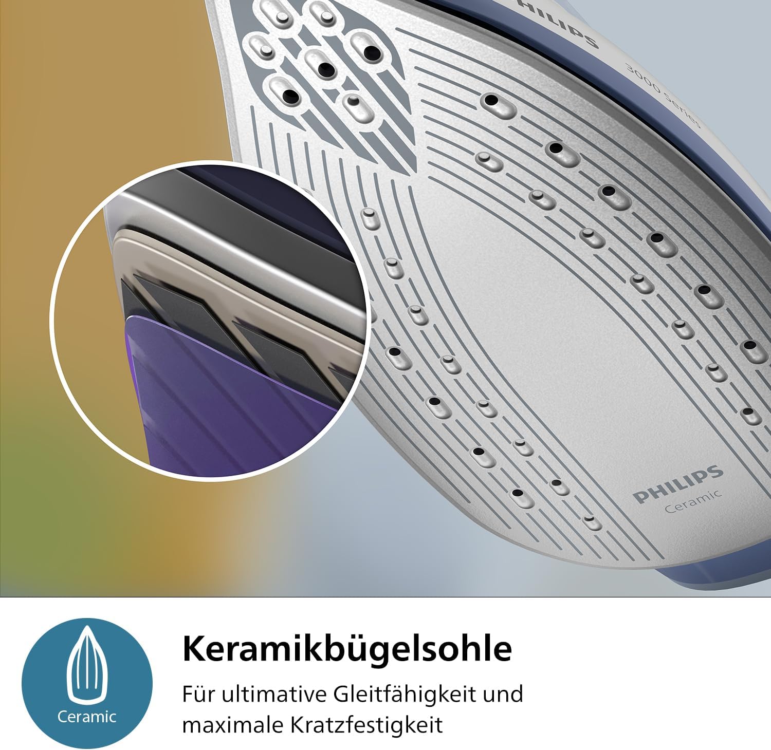 Thumbnail 4 de Philips Dampfbügelstation 3000 Series PSG3000/20 – 2400 W, 120 g/min Dauerdampf, 350 g Dampfbschub, Keramiksohle