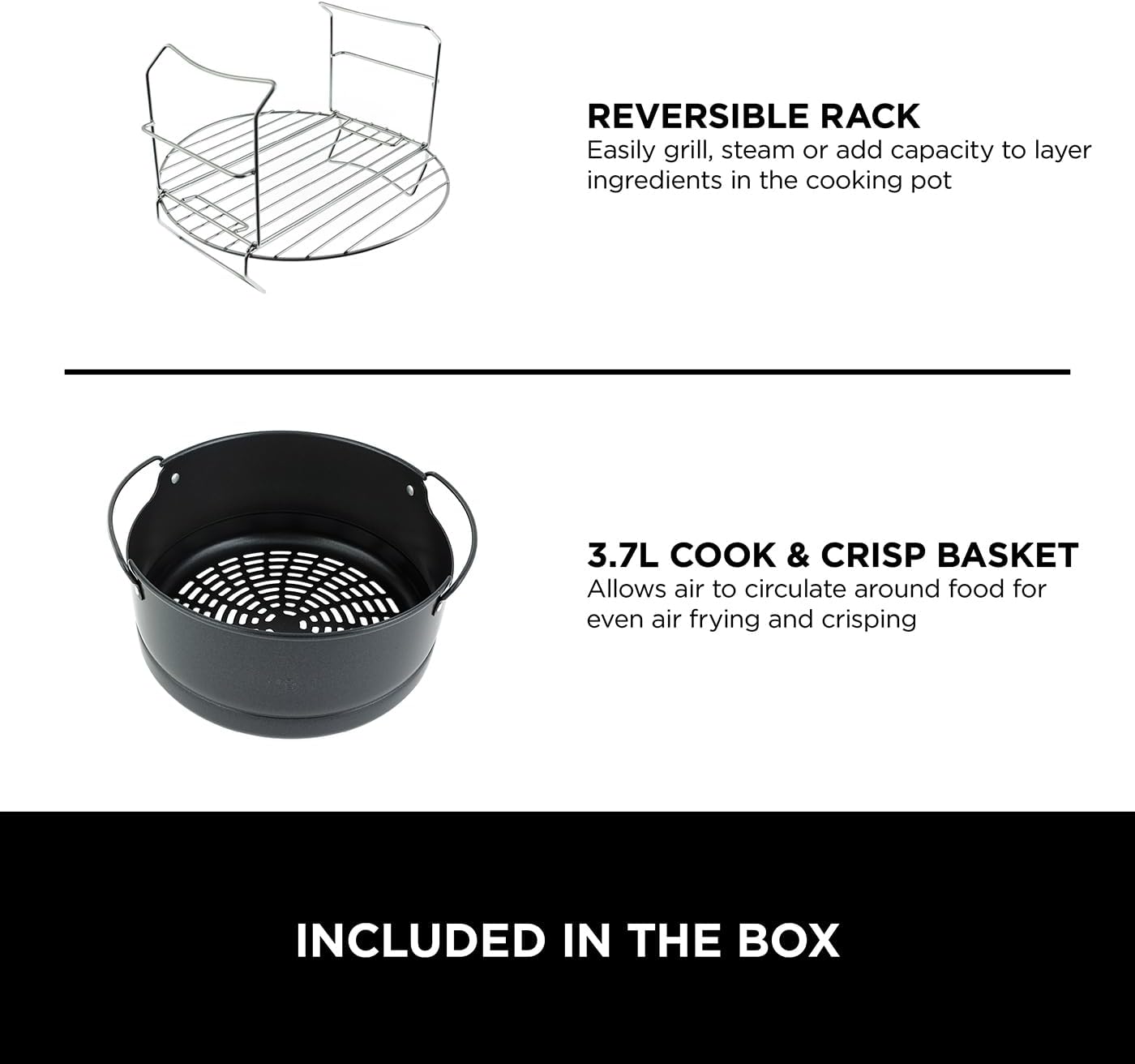 Thumbnail 2 de Ninja Foodi 9-in-1 Multi Cooker OP350UK (6L) – pressure cook, air fry, slow cook & more in one pot