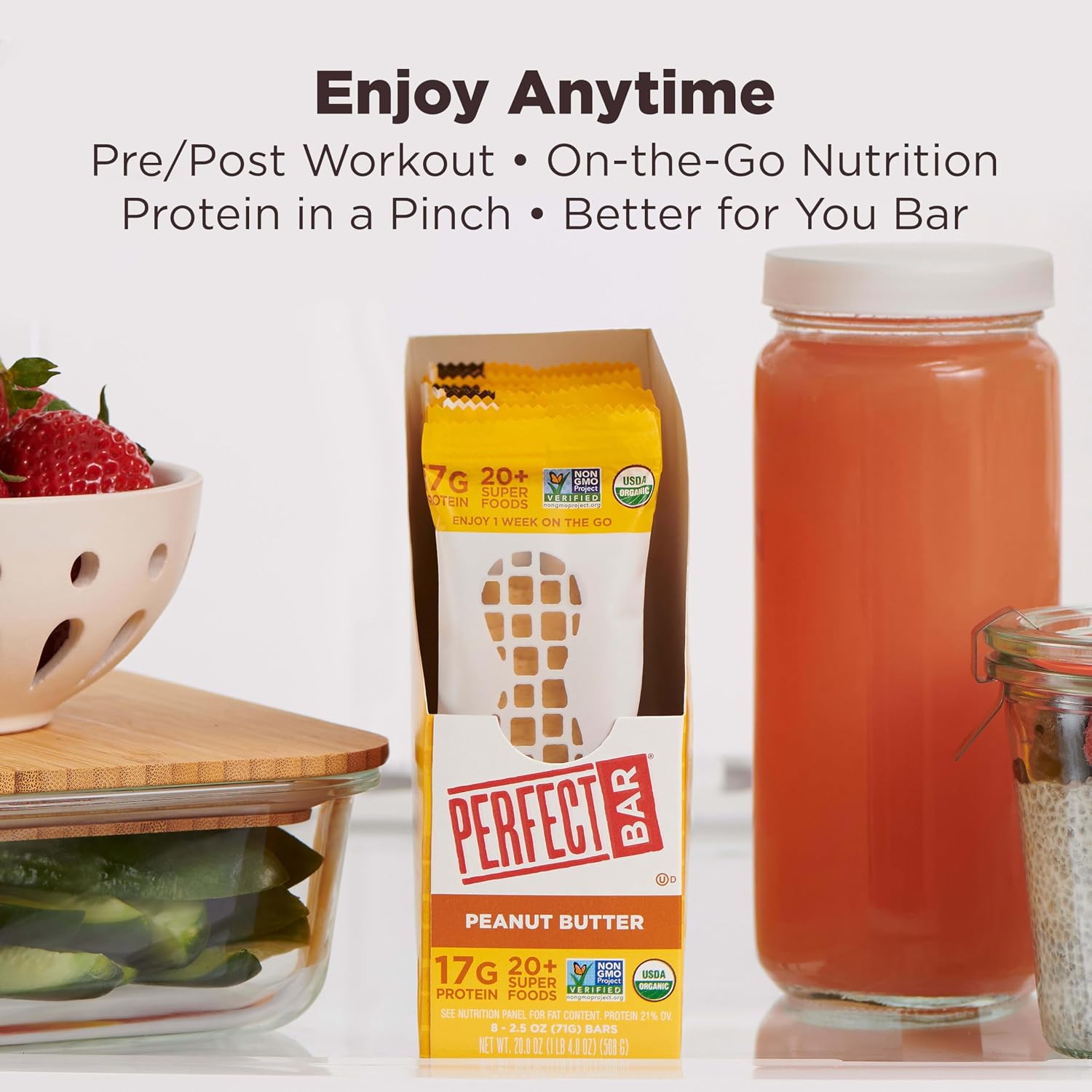 Thumbnail 6 de Perfect Bar Original Peanut Butter Protein Bar, Refrigerated, 17g Protein