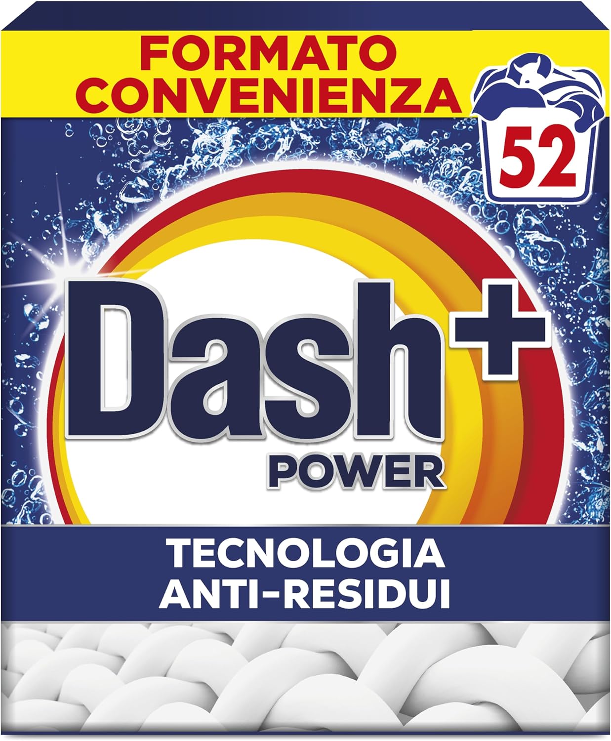 Detalle de Dash Detersivo in Polvere per Bucato – 52 Lavaggi, Tecnologia Anti Residui