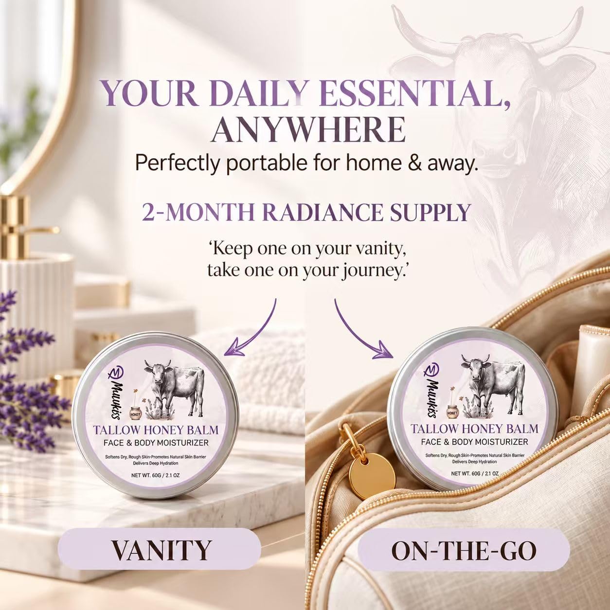 Thumbnail 6 de Beef Tallow Face Balm with Lavender