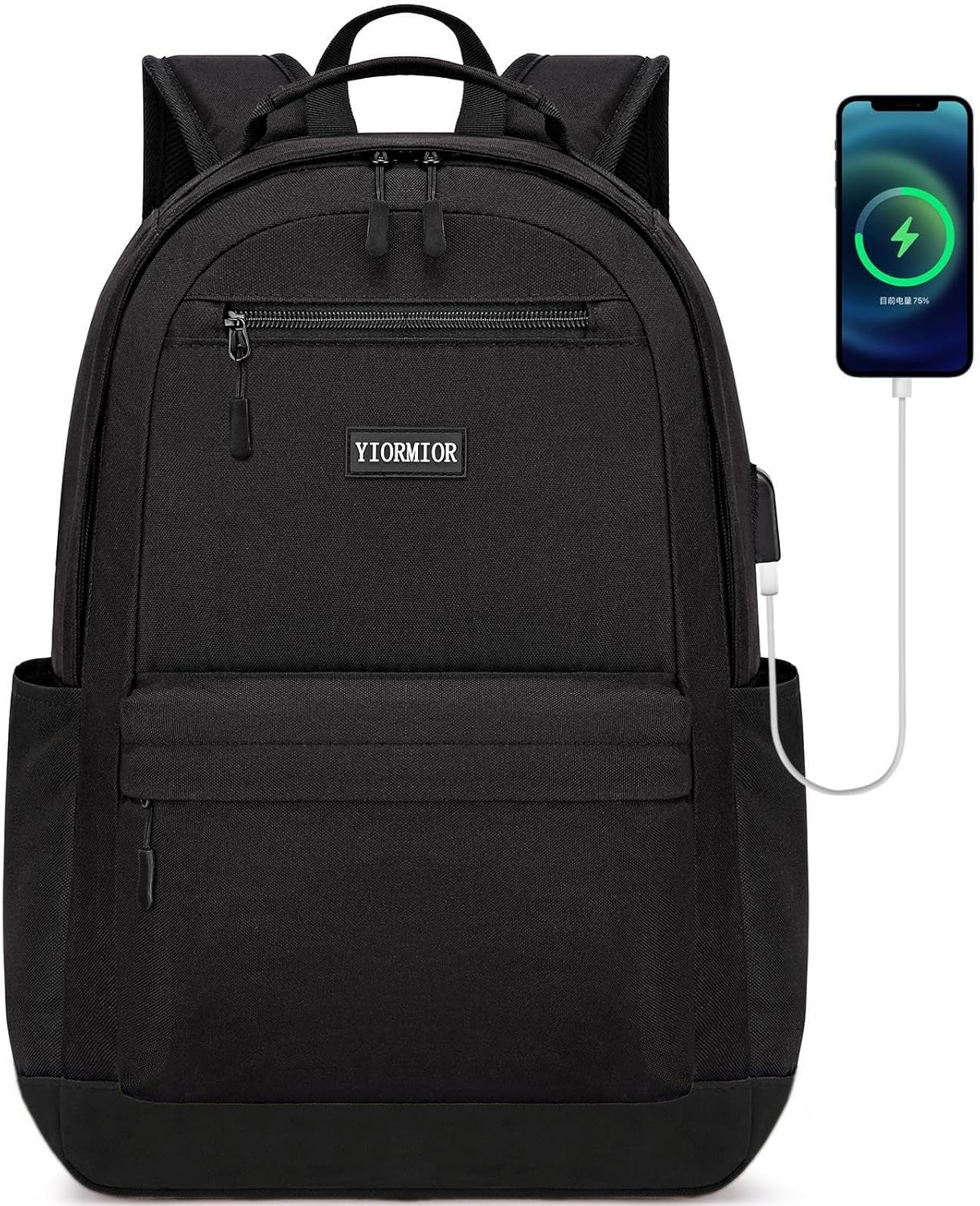 Detalle de School Backpack for Teens and Everyday Use: 15.6-inch Laptop Backpack with USB Port