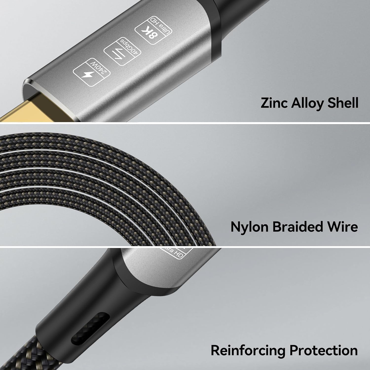 Detalle 1 de USB4 Kabel mit Thunderbolt 4 240 W