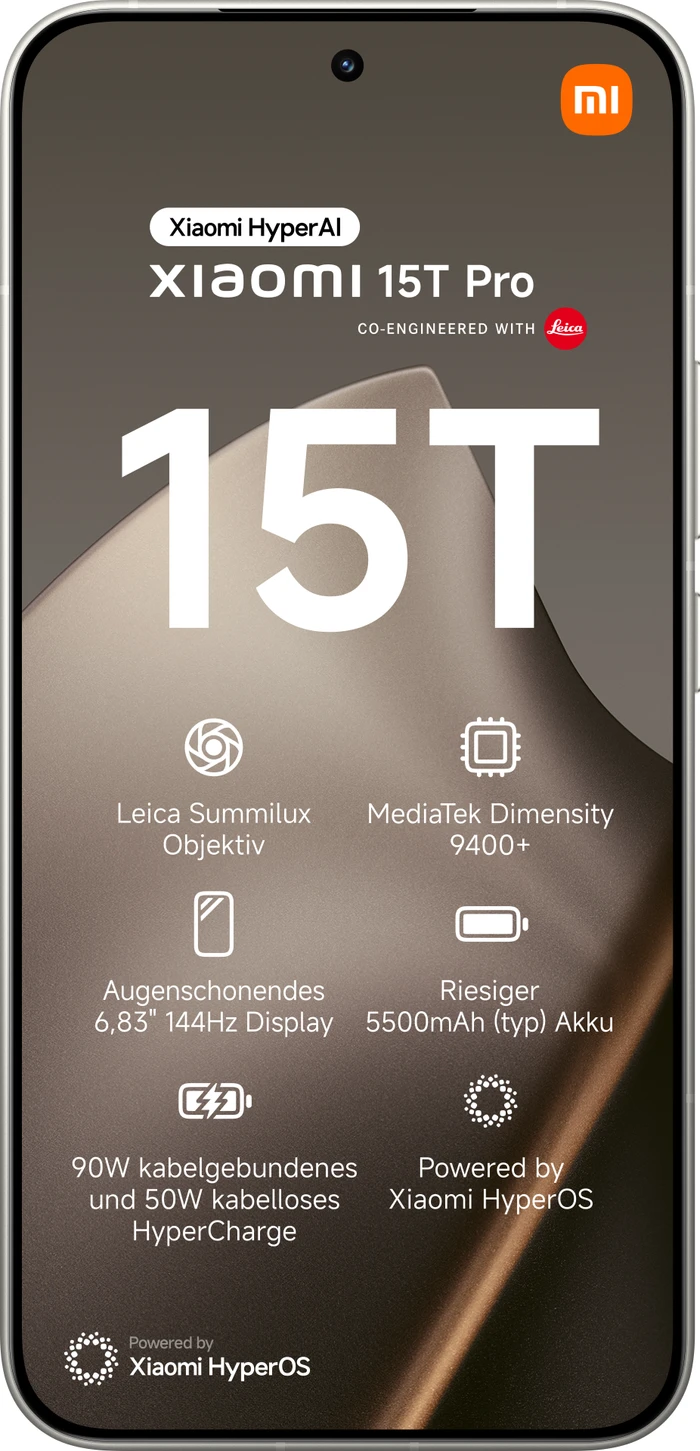 Thumbnail 10 de Xiaomi 15T Pro 512 GB in Grau – 5G Smartphone mit 3 Rückkameras