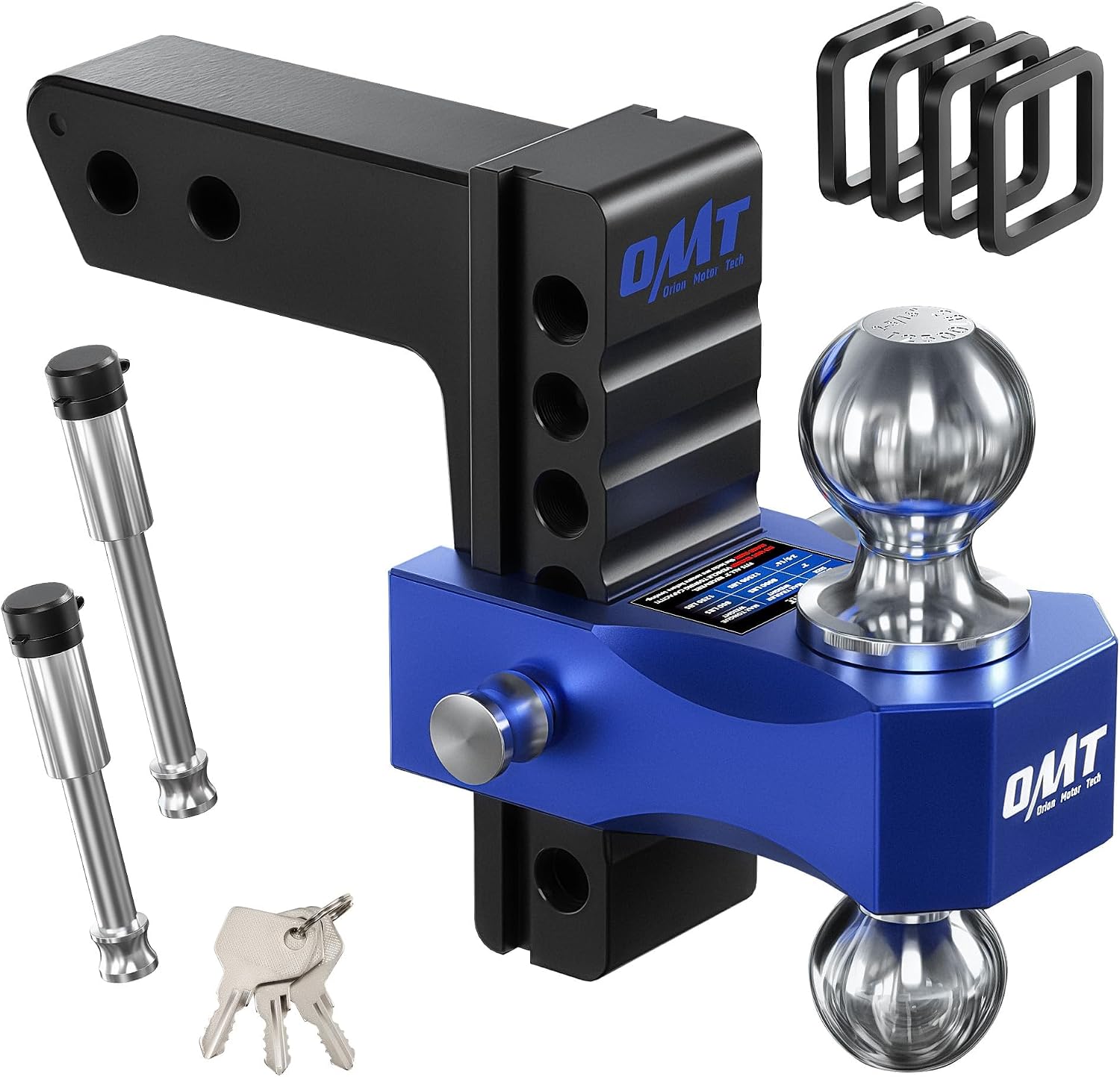 Detalle de Orion Motor Tech Adjustable Trailer Hitch 12500 lb