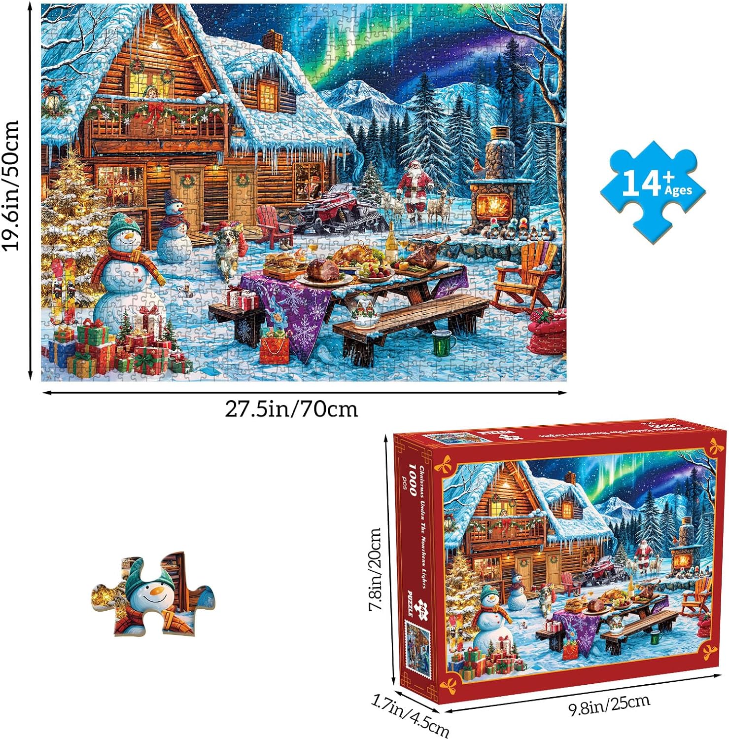 Thumbnail 1 de Christmas Jigsaw Puzzle, 1000 Pieces