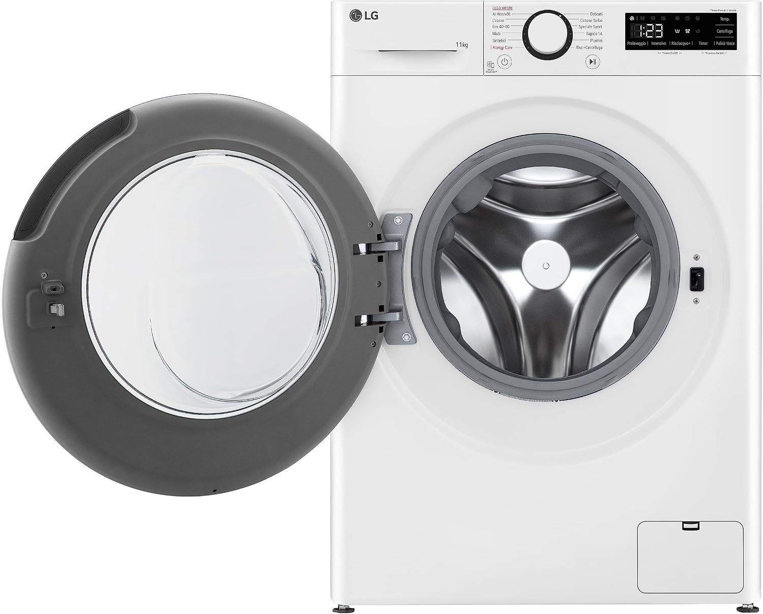 Thumbnail 6 de LG AI DD F4R3011NSWB Lavatrice 11 kg con AI Wash e vapore: efficienza elevata e cura del bucato