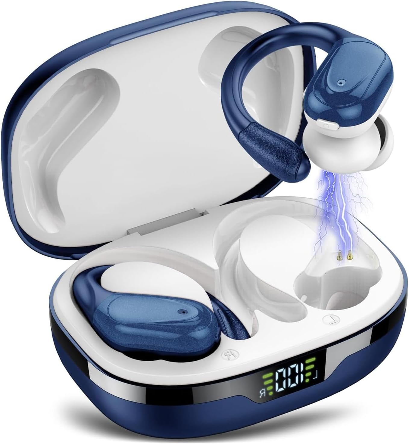 Thumbnail 6 de Cuffie Bluetooth Sport con gancio CASCHO, Bluetooth 5.3, 60 ore, ENC HD e IPX7