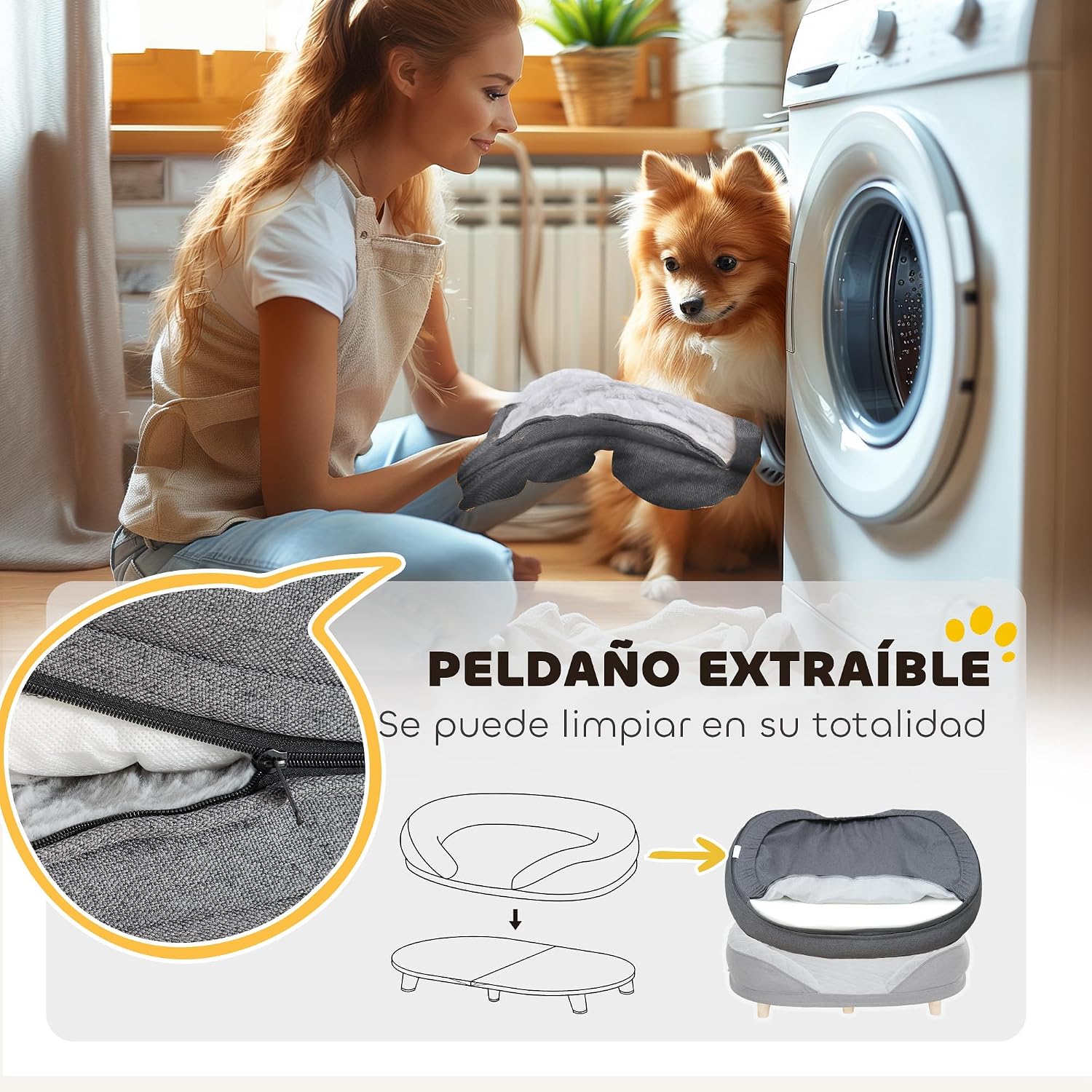 Thumbnail 3 de PawHut Sofá para Perros 25 kg