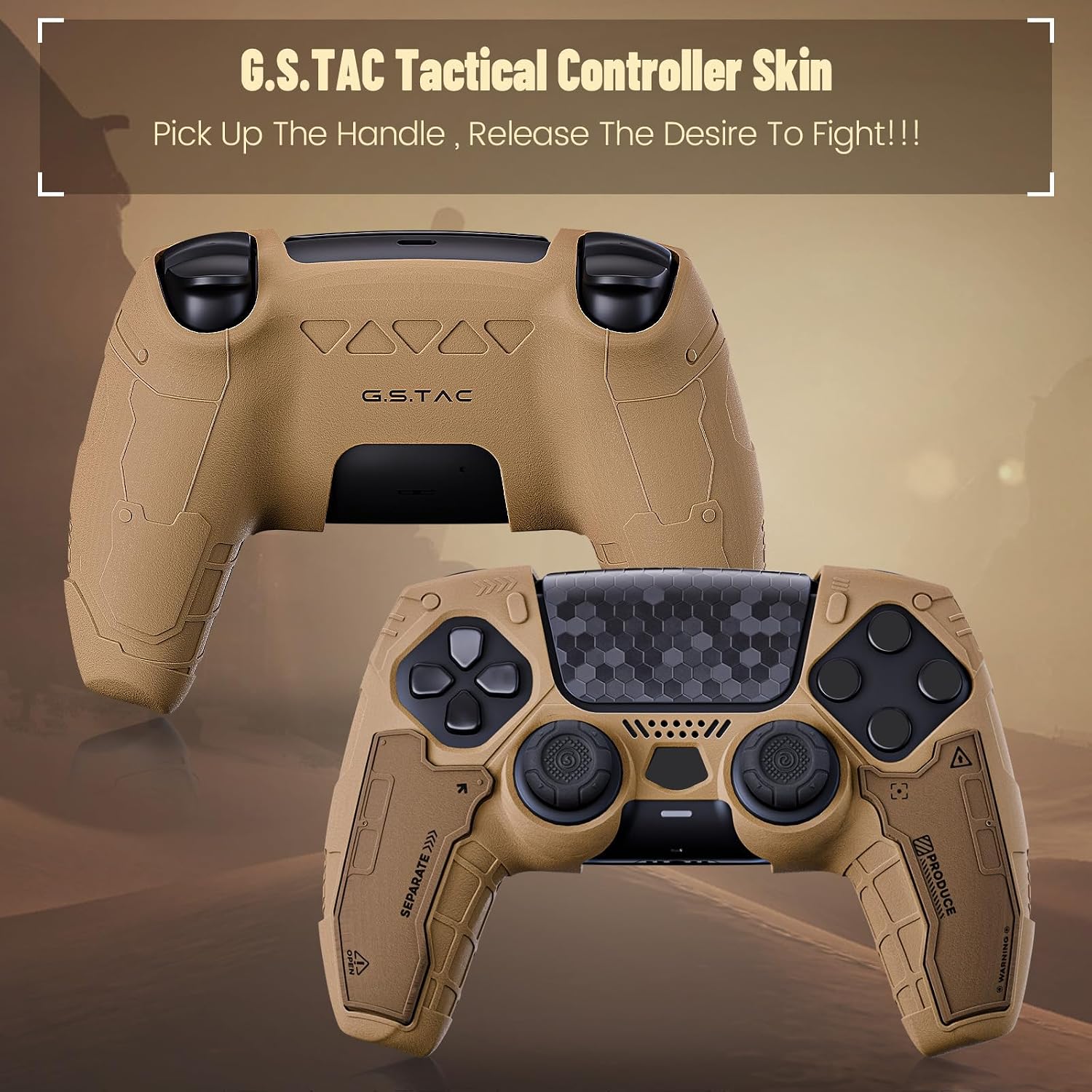 Detalle 2 de G.S.TAC Tactical PS5 Controller Skin Set