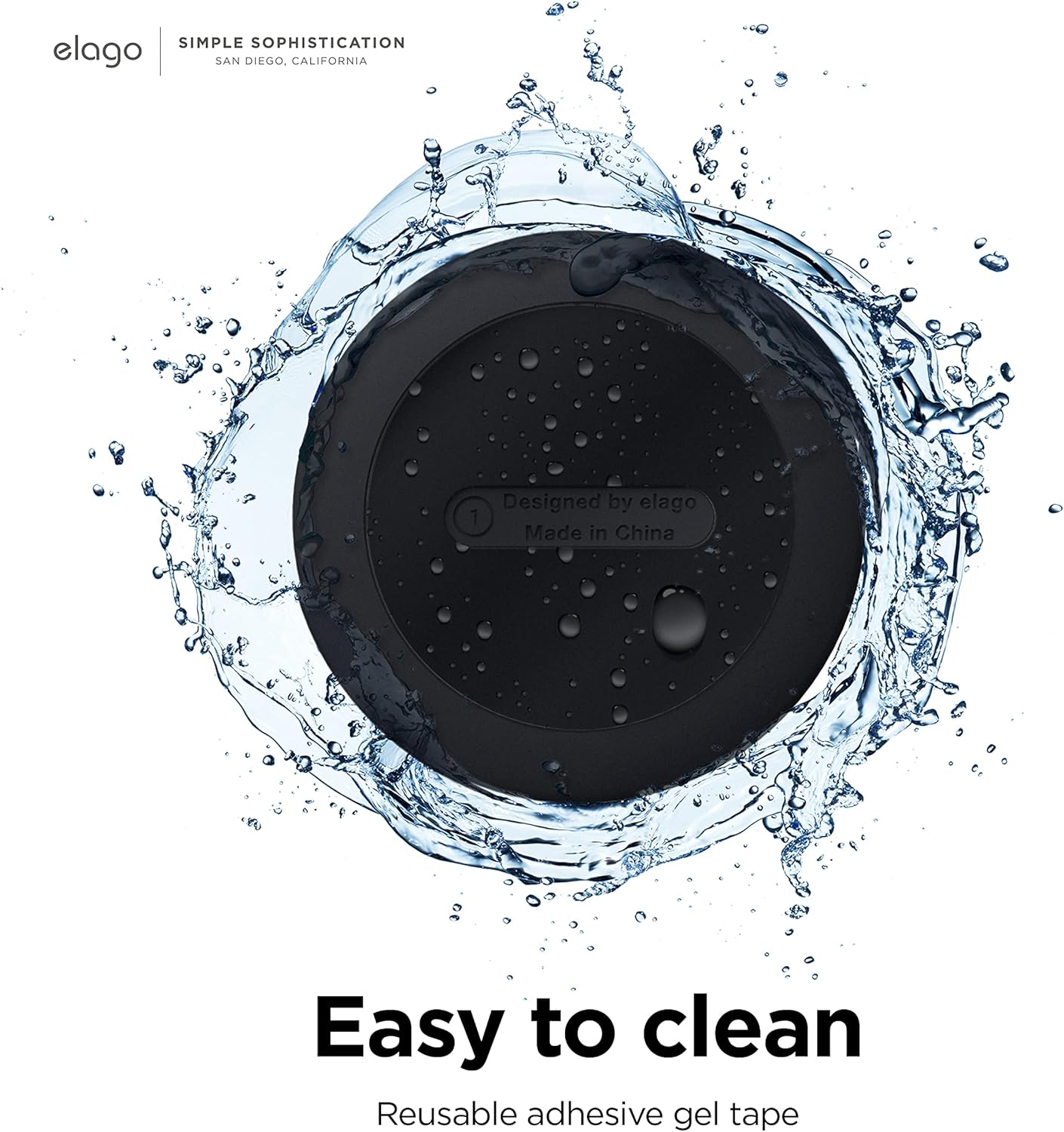 Thumbnail 5 de elago Silicone Pad for Apple AirTag 2 & 1 (2-pack) with Reusable Adhesive Stickers – Black