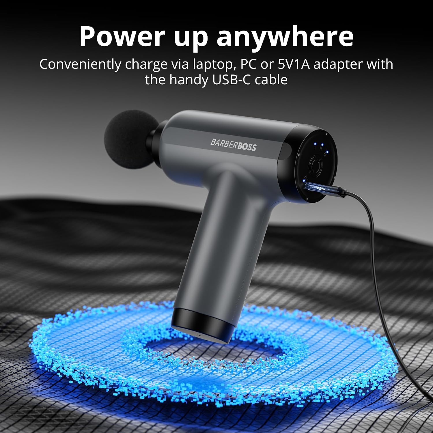 Thumbnail 6 de BarberBoss Mini Massage Gun with Pressure Sensor – portable percussive massager with 5 intensity levels