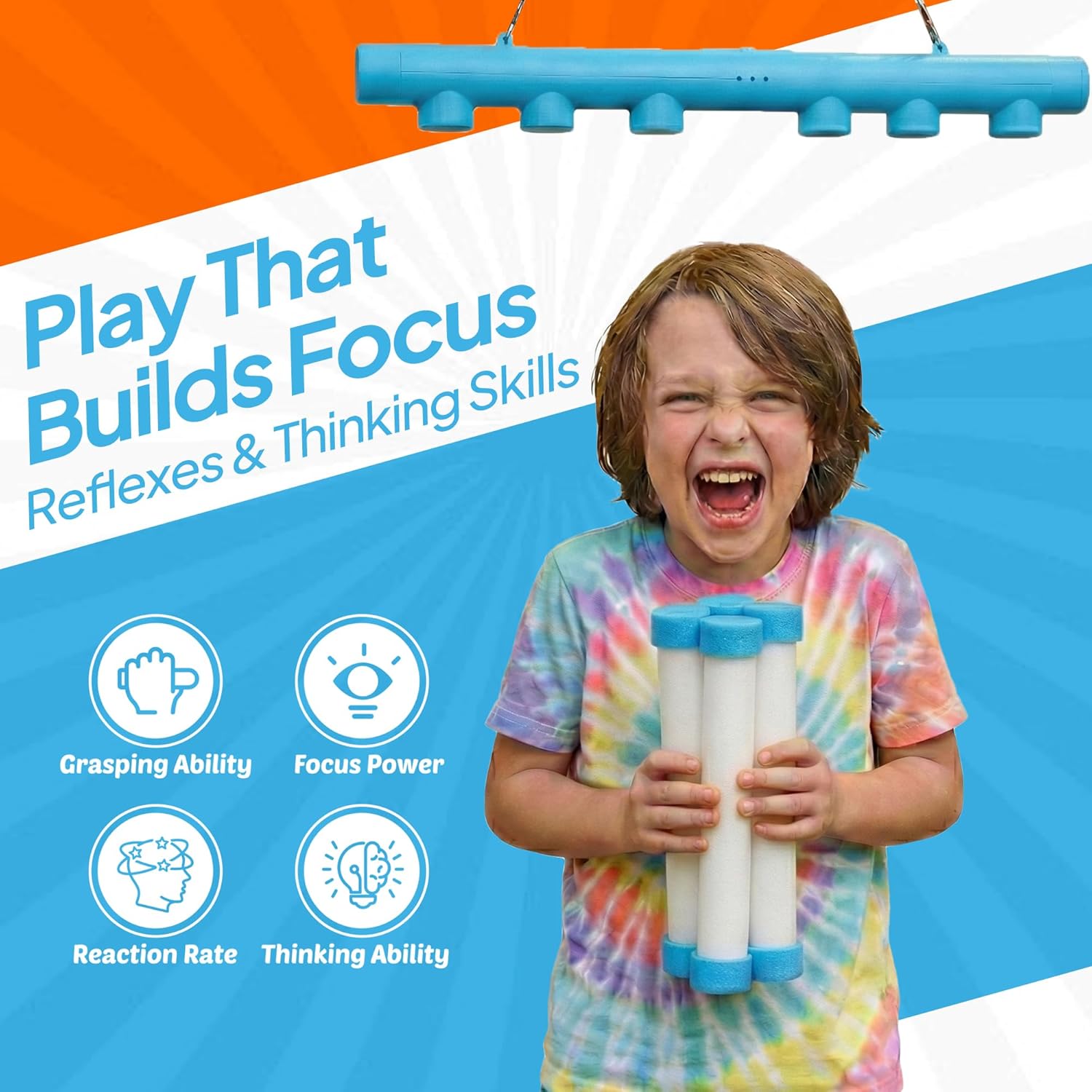 Thumbnail 6 de SAGA SPORTS Catching Sticks Game – Drop It Catch It reaction challenge with LED & controller (USB rechargeable)