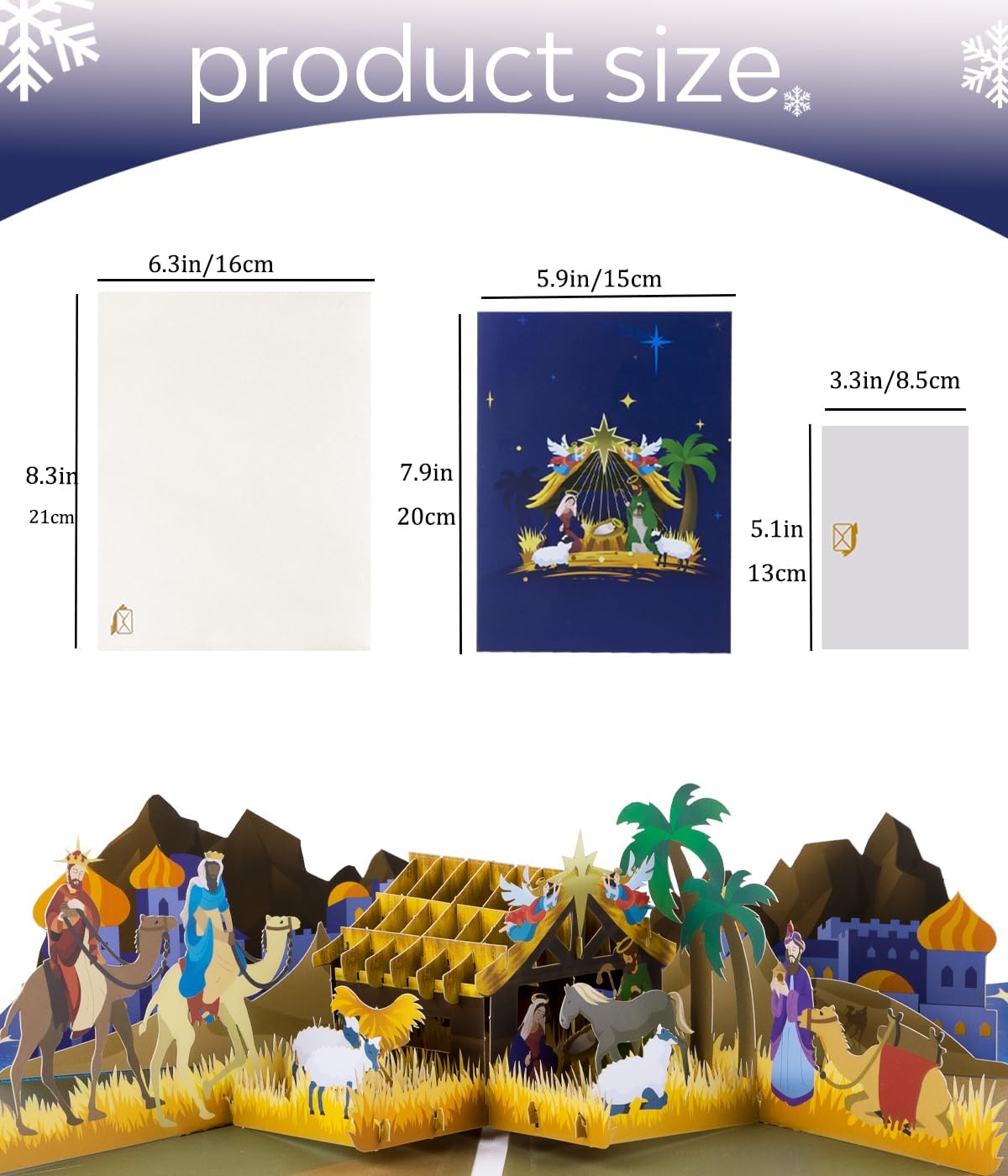 Thumbnail 6 de Nativity 3D Pop-Up Christmas Card