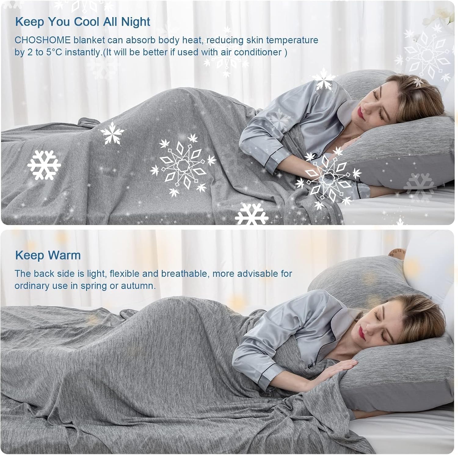 Thumbnail 3 de CHOSHOME Cooling Blanket, Queen Size