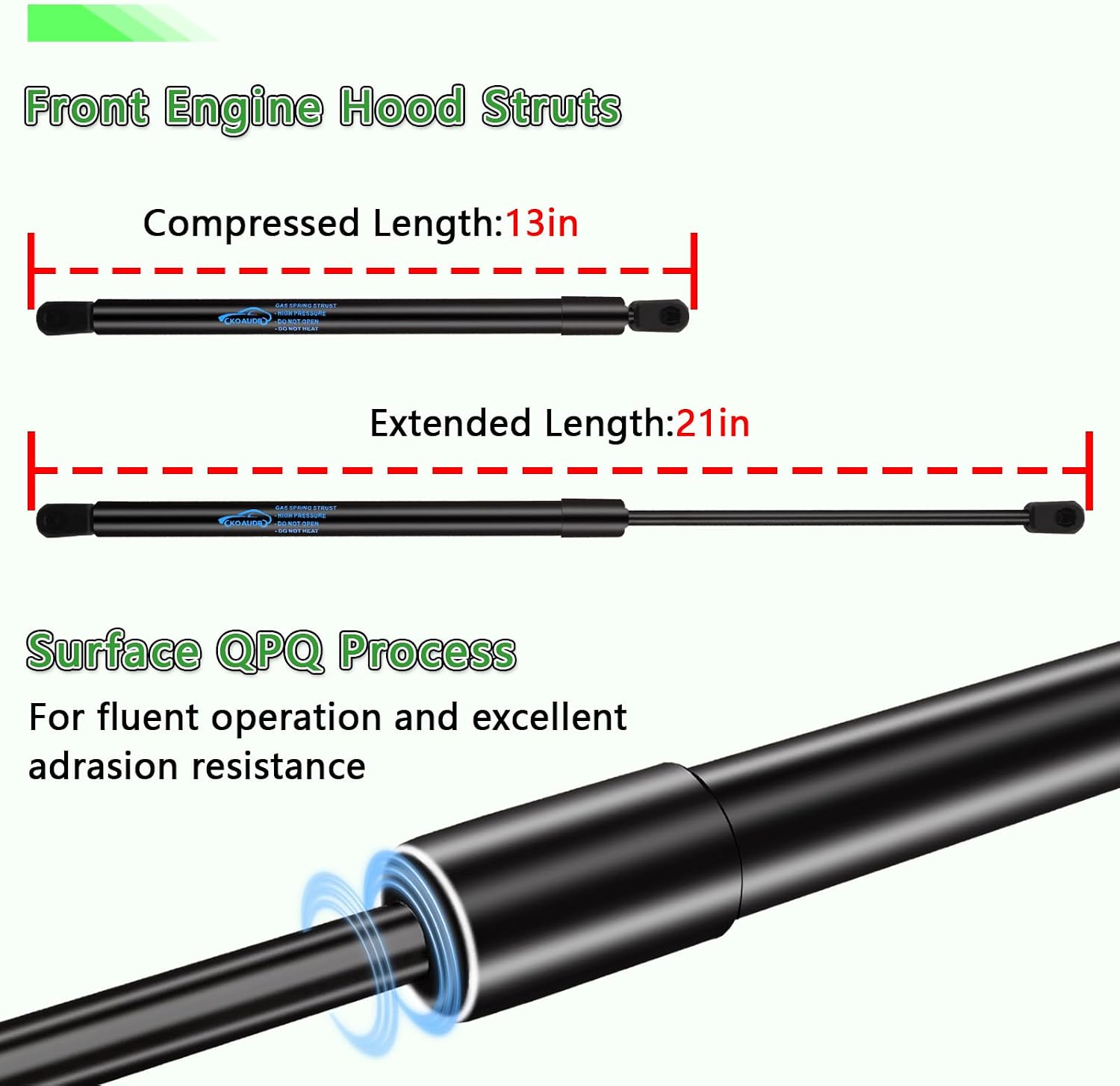 Detalle de Koaudb 2X Front Bonnet Gas Struts for Volvo XC90 MK1 (2002–2014)