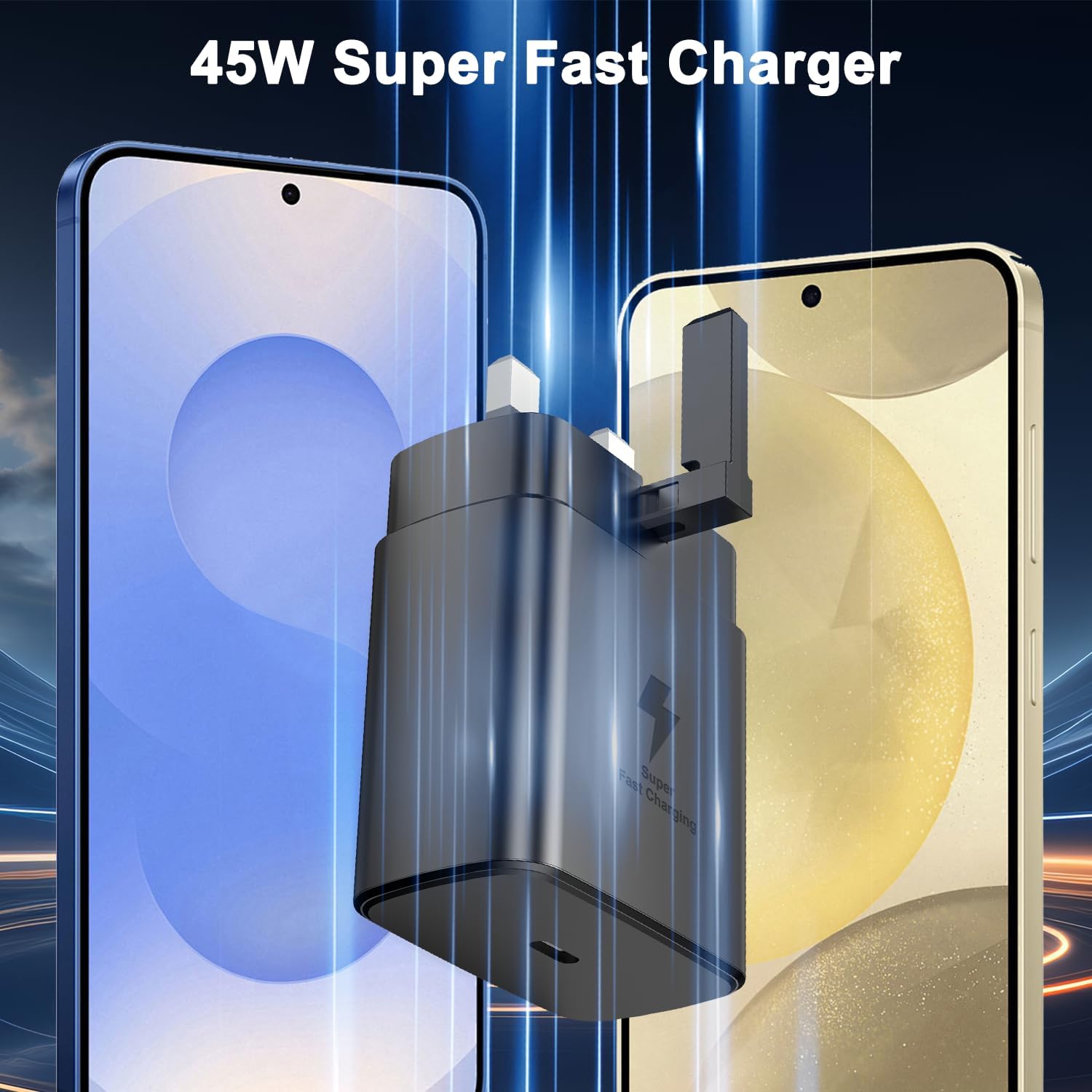 Thumbnail 6 de 45W Super Fast USB-C Charger with 3M USB-C Cable (PD 3.0) for Samsung Galaxy phones & tablets