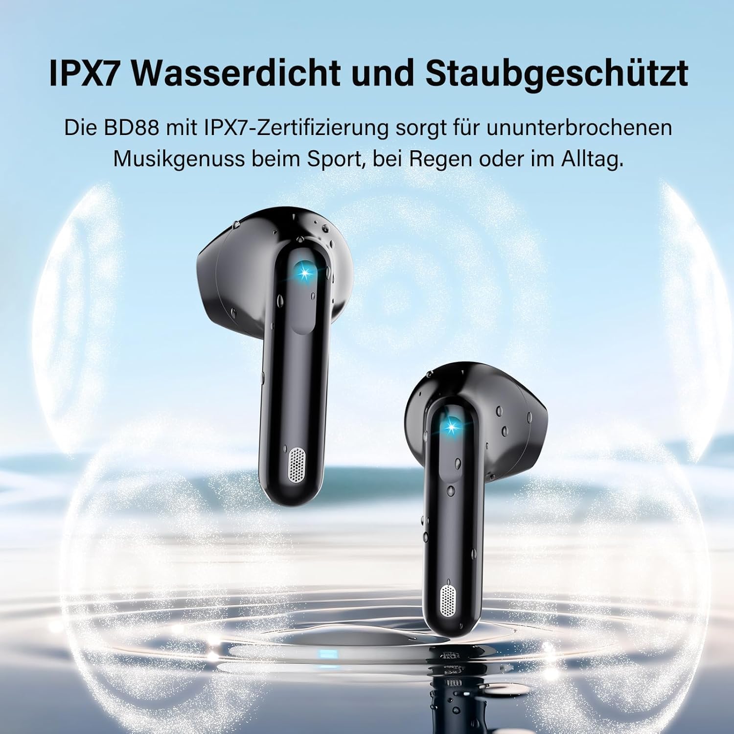 Thumbnail 6 de Bluetooth Kopfhörer BD88 – Kabellose In-Ear-Kopfhörer mit ENC, IPX7 und 45 Std Laufzeit
