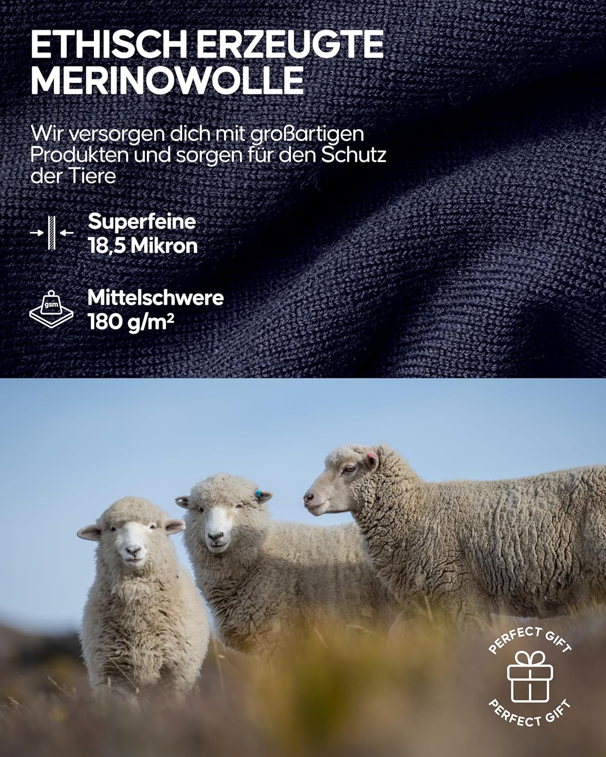 Detalle de Danish Endurance Merino Thermoleggings 180 g/m²