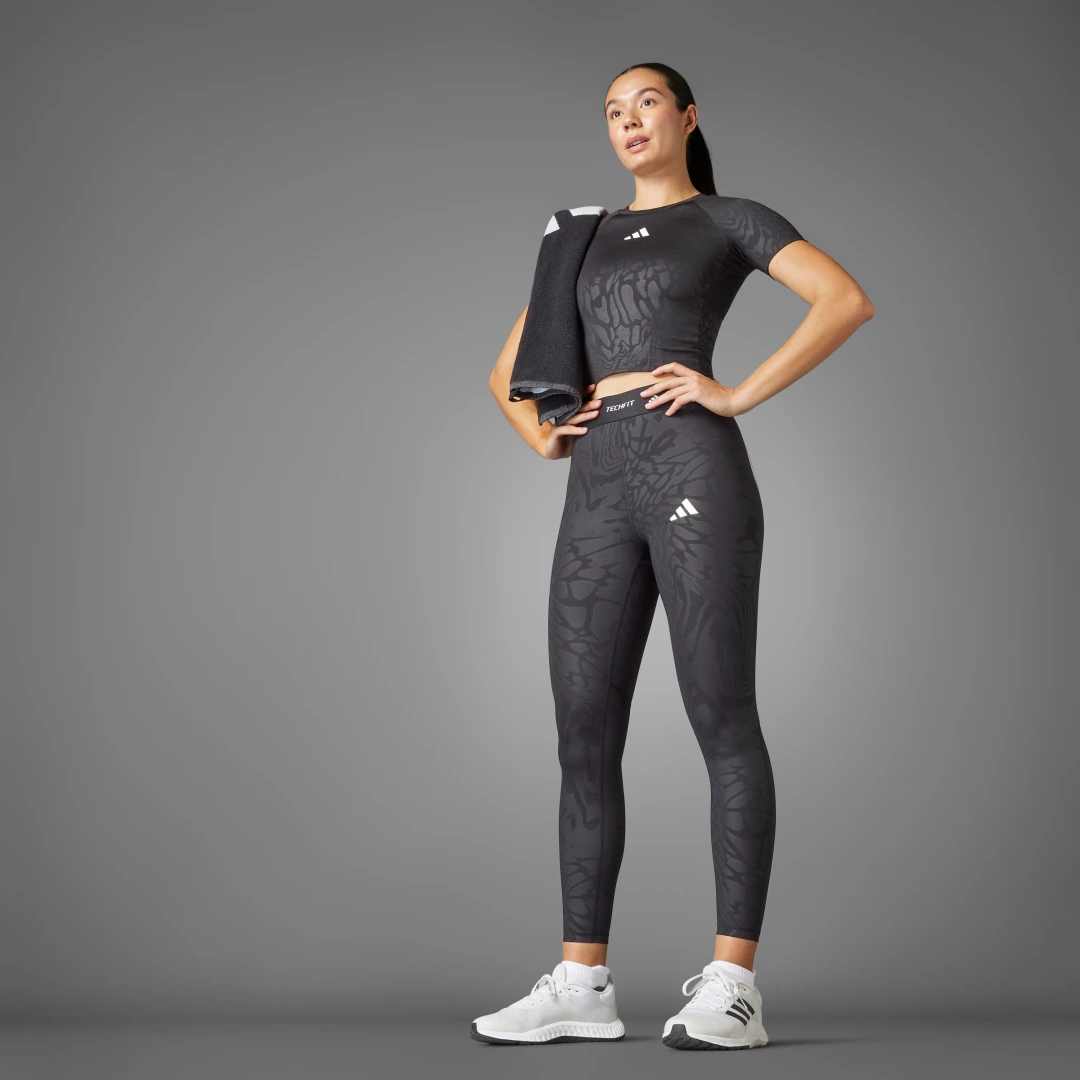 Thumbnail 2 de Adidas Techfit Printed Negro