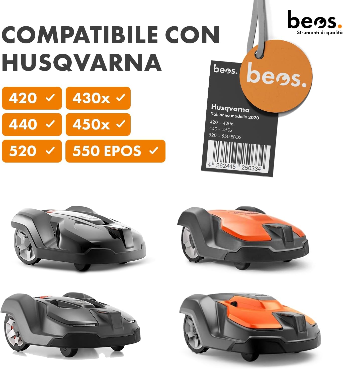 Thumbnail 1 de BEOS Disco di regolazione per robot tosaerba Premium a 7 lame per Husqvarna (Ø 222 mm) – per 420/430x/440/450x/520/550 EPOS