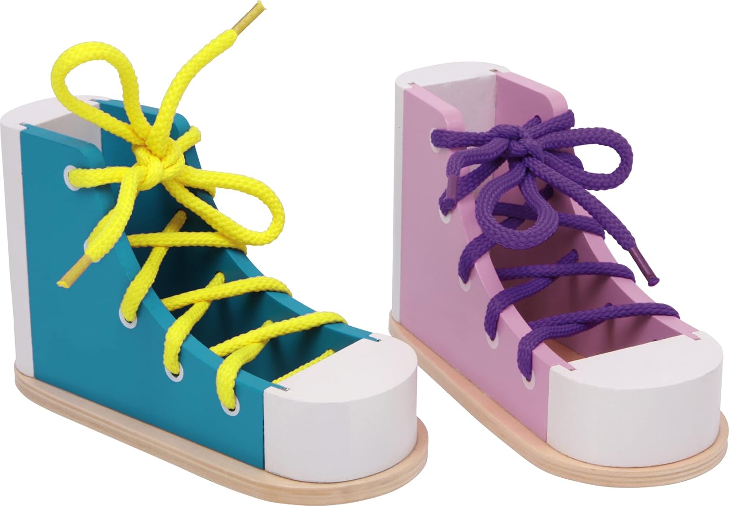 Detalle de Small Foot 6475 — Chaussures à enfiler colorées, set de 2 (à partir de 3 ans)