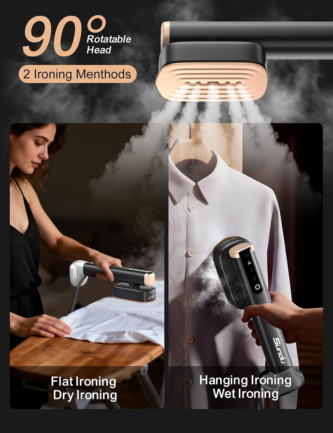 Thumbnail 6 de Sundu Clothes Steamer: Portable 2-in-1 Travel Iron with LED Display