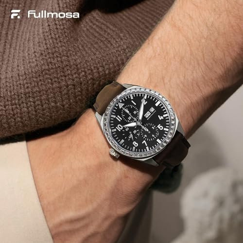 Detalle de Fullmosa Cinturino 22mm in Pelle Vera con sgancio rapido per orologi