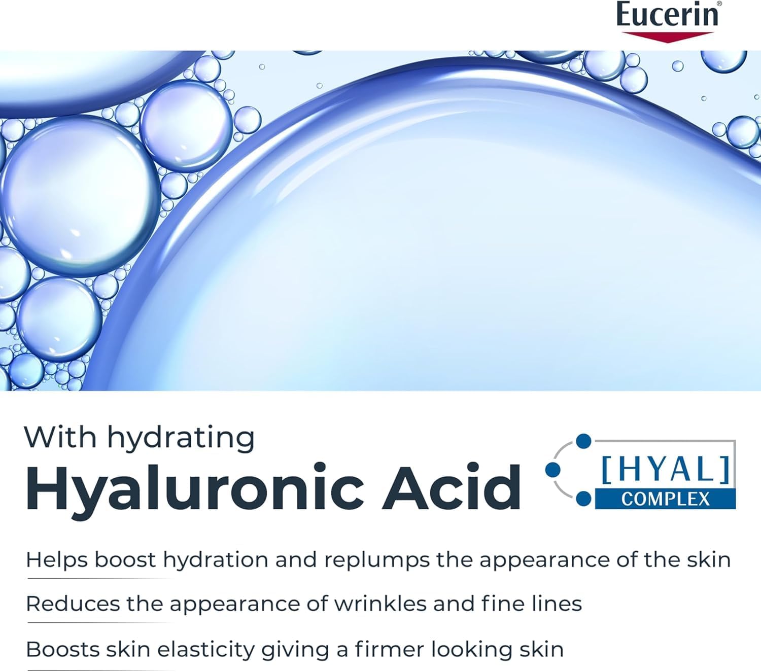 Detalle de Eucerin Anti-Wrinkle Regenerating Face Night Cream, Hyaluronic Acid, 50 mL