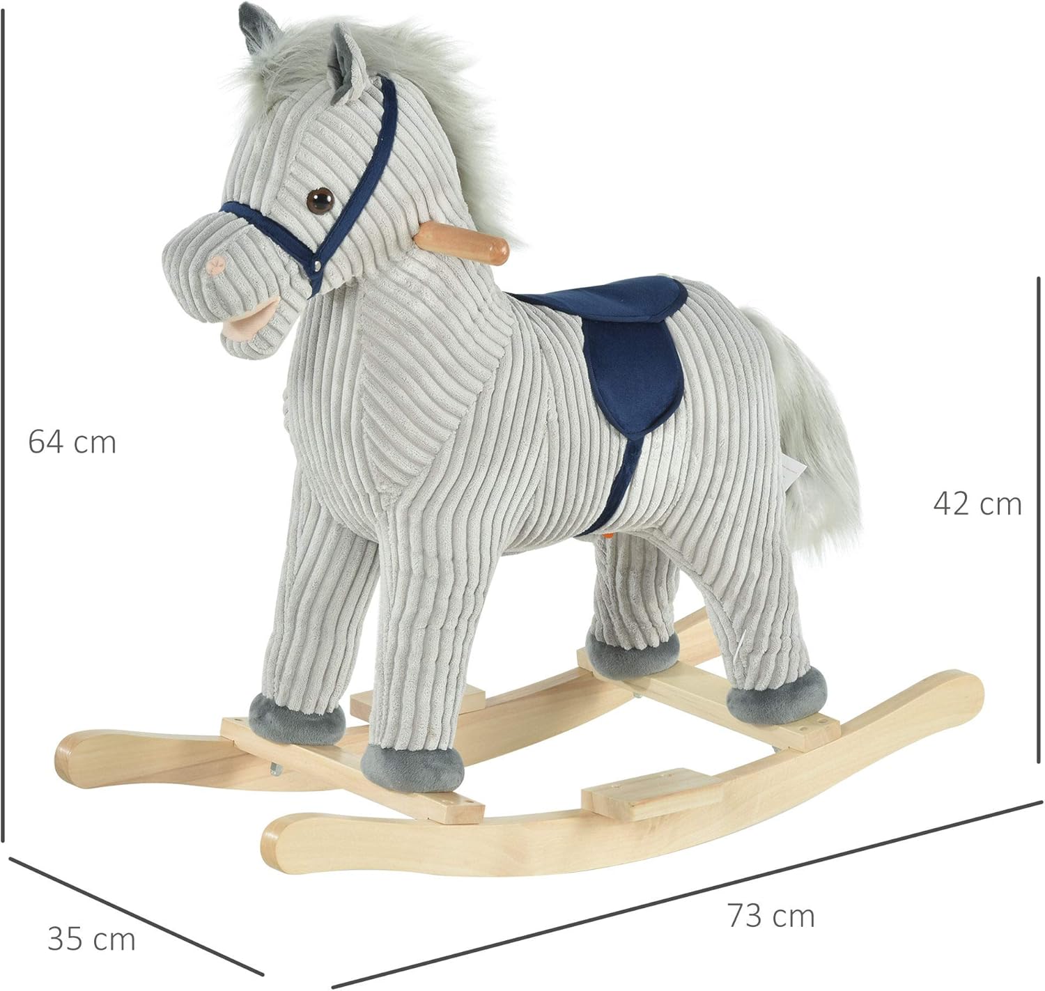 Thumbnail 6 de HOMCOM Caballito Balancín Infantil 73x35x64 cm