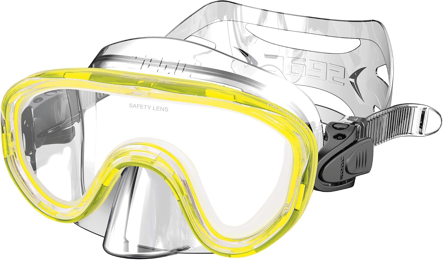 Detalle de Seac Masque Marina pour enfants – masque de plongée mono-verre pour jeunes explorateurs