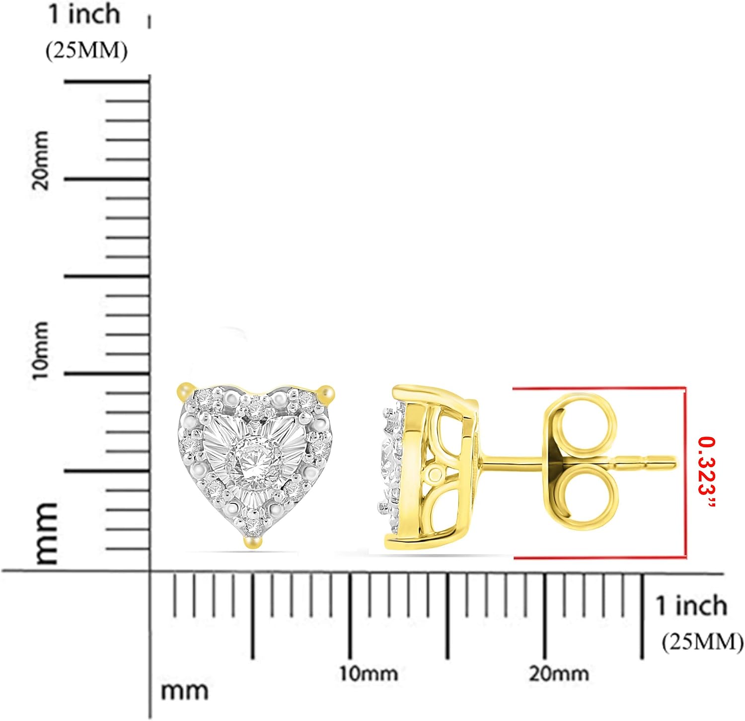 Detalle de Natalia Drake Diamond Jewelry, 1/4 Cttw