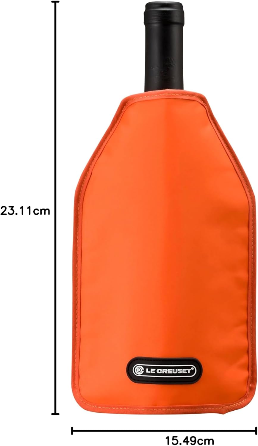 Detalle 2 de Le Creuset Aktiv-Weinkühler WA-126 – Ofenrot, praktische schnelle Kühlung für Wein und Champagne