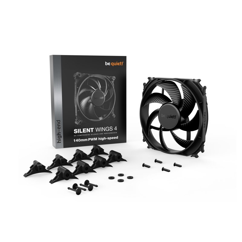 Thumbnail 2 de Be Quiet! Silent Wings 4 PWM Highspeed 140mm Negro: equilibrio entre silencio y rendimiento