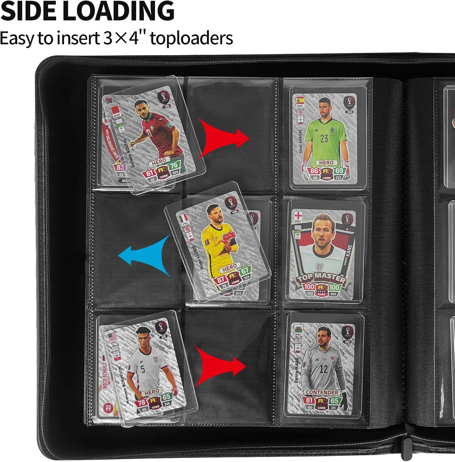 Detalle de Qurhafoo Toploader Binder: High-Capacity 3x4