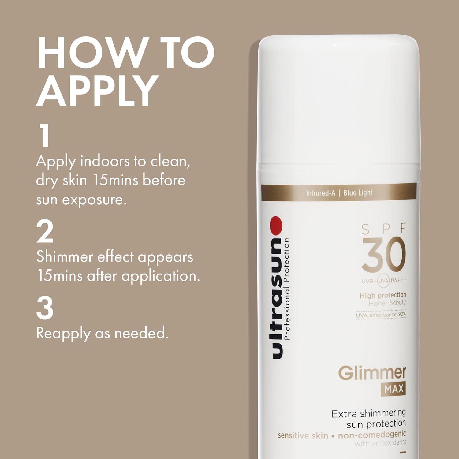 Thumbnail 4 de Ultrasun Glimmer Max SPF30 (150ml) – glowy sun care for normal skin