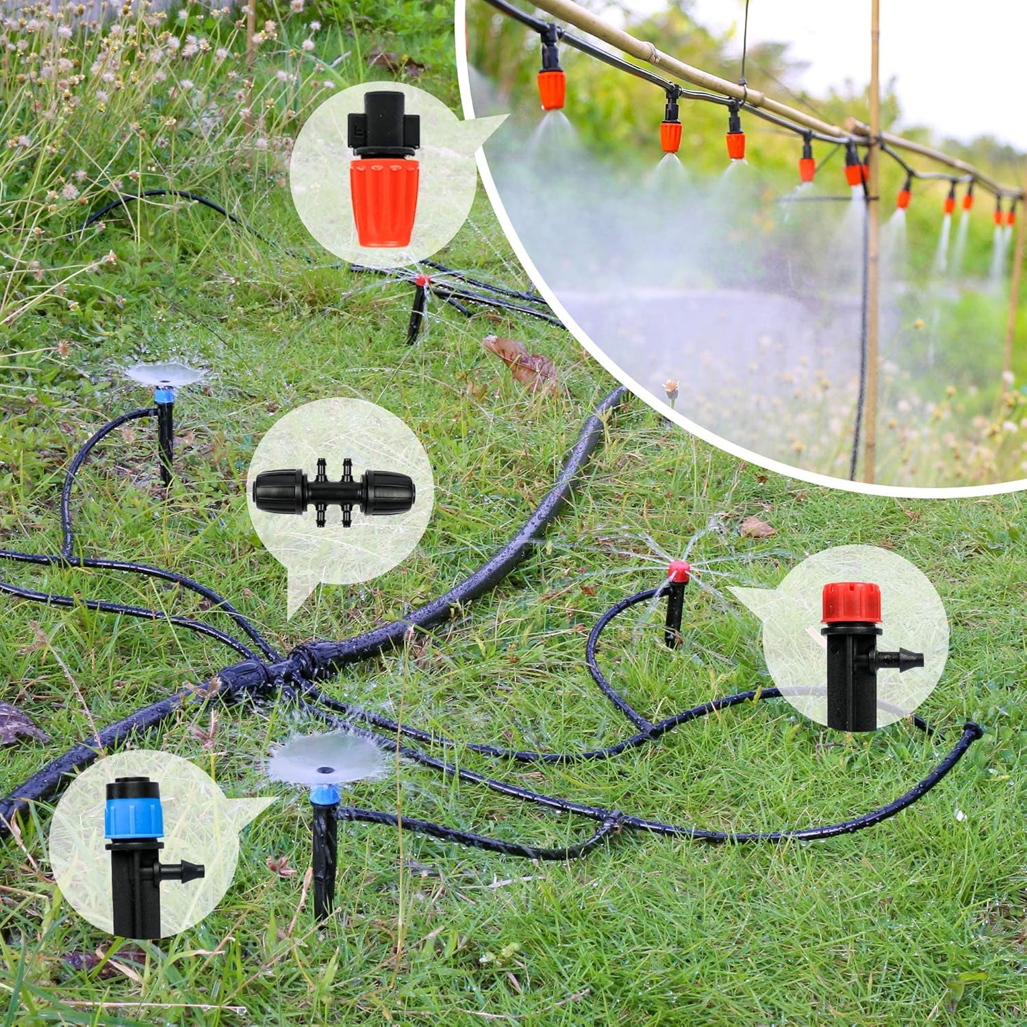Thumbnail 5 de MIXC 68M/226FT Drip Irrigation System Kit