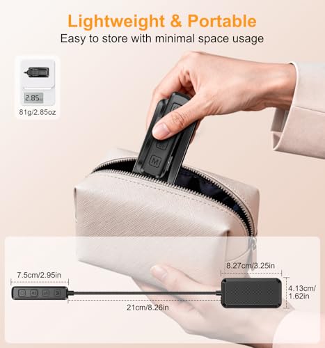 Thumbnail 8 de Gritin 2026 Gen 2 Leselampe Buch Klemme – Vollspektrum-LEDs, 1500 mAh, USB-C