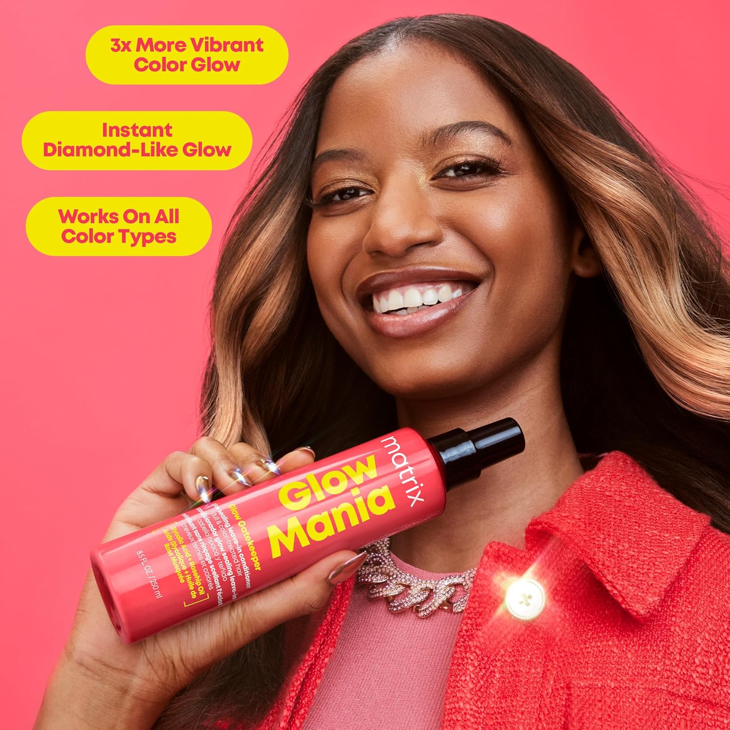 Detalle de MATRIX Glow Mania Glow Gatekeeper Leave-In Conditioner for Colour Protection