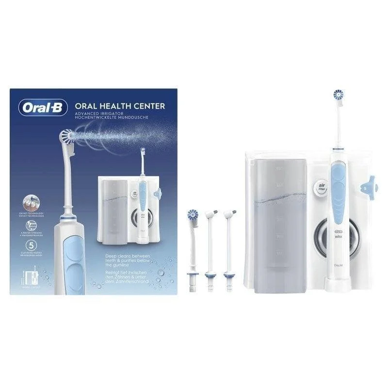 Detalle de Oral-B OxyJet Irrigador Oral: higiene interdental avanzada para la casa
