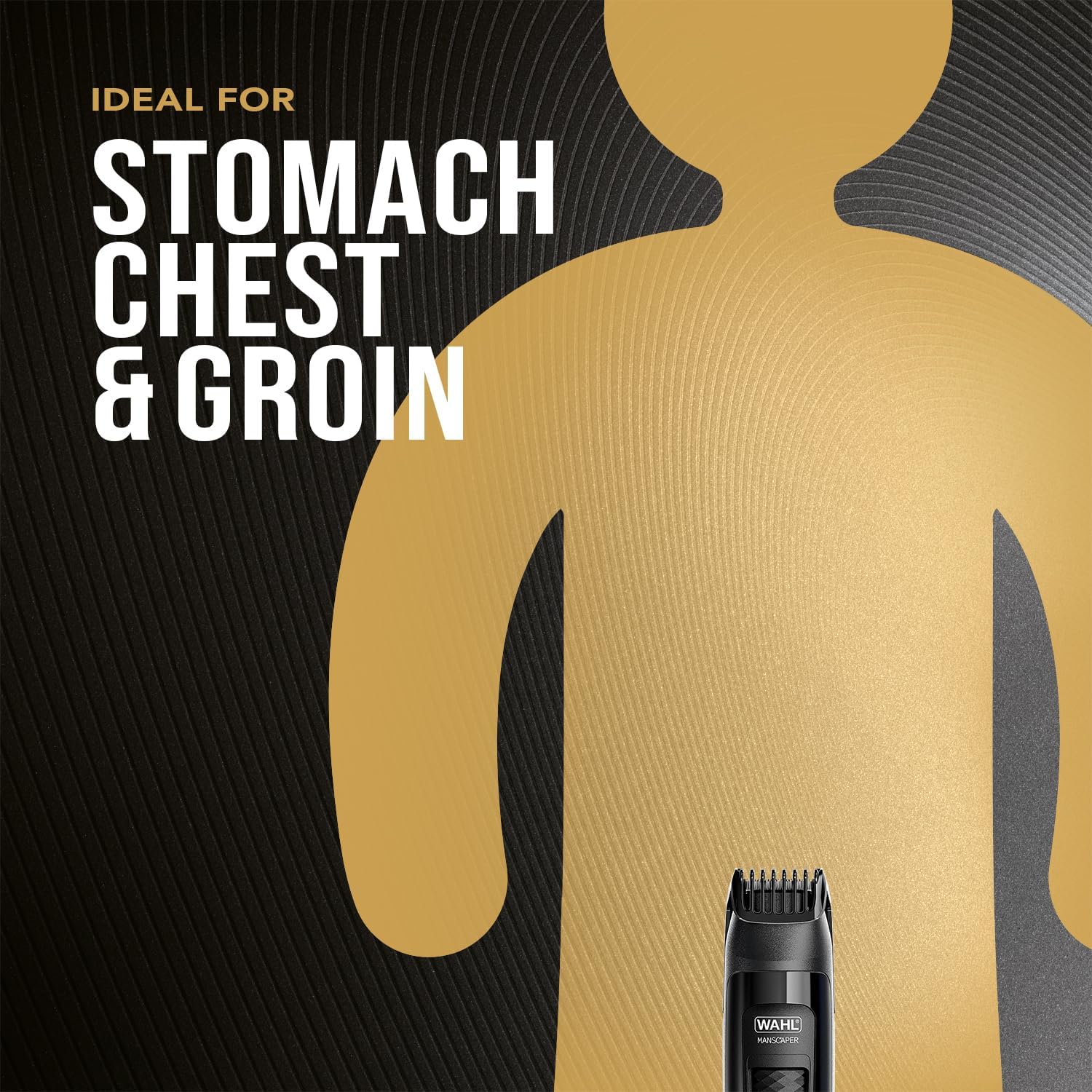 Detalle 2 de WAHL Manscaper Lithium Trimmer Corpo e Parti Intime: rifiniture precise e versatilità impermeabile